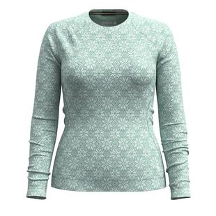 Smartwool Women's Classic Thermal Merino Base Layer Crew ARCTICGREENDIGISNOW