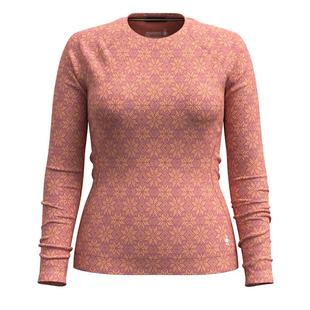 Smartwool Women's Classic Thermal Merino Base Layer Crew GARDENPINKDIGISNOW