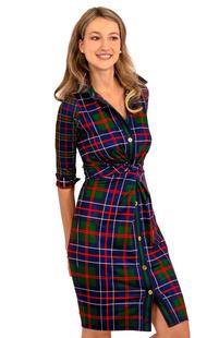 Gretchen Scott Twist & Shout Dress - Balmoral Plaid BALMORALPLAID