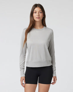 Vuori Women's Daydream Crew LIGHTHEATHERGREY