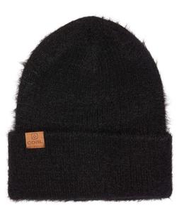 Coal Women's Pearl Fuzzy Knit Beanie BLACK