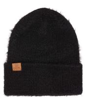 Coal Women's Pearl Fuzzy Knit Beanie BLACK