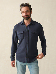 Faherty Men's Legend Sweater Shirt BRIGHTONNAVYTWILL