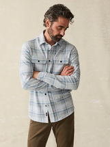 Faherty Men's Legend Sweater Shirt MAINESKYPLAID