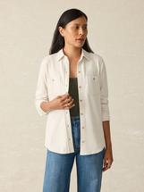 Faherty Women's Legend Sweater Shirt OFFWHITE