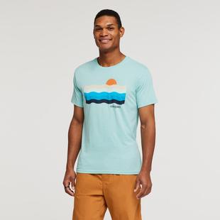 Cotopaxi Men's Disco Wave Organic T-Shirt SEAGLASS