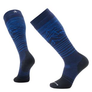 Smartwool Snowboard Full Cushion Iguchi Pattern Over The Calf Socks DEEPNAVY