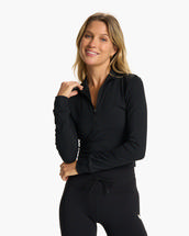 Vuori Women's Studio Half Zip BLACK