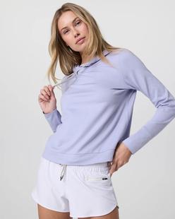 Vuori Women's Halo Essential Hoodie LAVENDERMISTHEATHER
