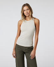 Vuori Women's Sunrise High Neck Tank DUNE