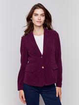 Charlie B Knit Corduroy Blazer MULBERRY