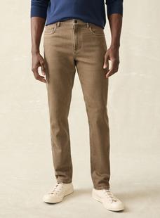 Faherty Men's Stretch Terry 5-Pocket Pant DRIFTWOOD