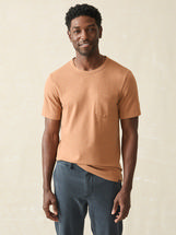 Faherty Men's Sunwashed Pocket Tee BRONZE