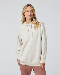 Vuori Women's Halo Oversized Hoodie MILKWEEDHEATHER