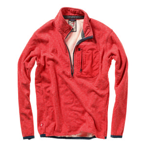 Relwen Men's Micropile Half-Zip PAPRIKA