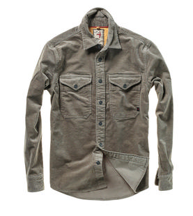 Relwen Men's Utility Workshirt MUSHROOMCORD