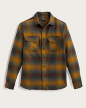 Pendleton Men's Burnside Doublebrushed Flannel Shirt LIGHTOLIVE/FOREST/BROWNPLAID