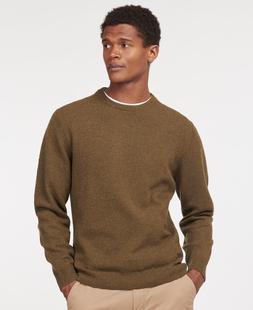 Barbour Men's Essential Crew-Neck Jumper WILLOWGREEN