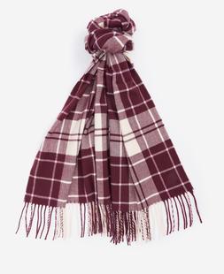 Barbour Women's Hailes Tartan Scarf CABERNET