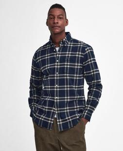 Barbour Men's Bromley Tailored Long Sleeved Shirt NAVY