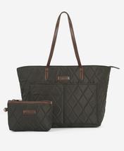 Barbour Quilted Tote Bag OLIVE