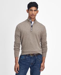 Barbour Men's Marlow Half-Zip Jumper STONE