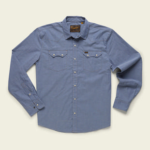 Howler Bros Crosscut Snapshirt CLASSICBLUECHAMBRAY