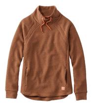 LL Bean Women's Ridgeknit Crossneck Pullover WARMUMBER/AUBURN