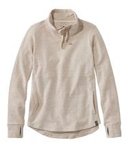 LL Bean Women's Cozy Mixed-Knit Pullover GRAYBIRCHHEATHER