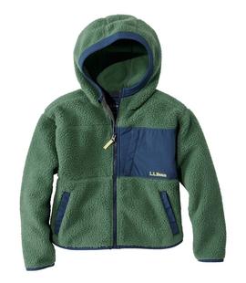 LL Bean Kids' Alpine Fleece Jacket PINEWOODGREEN