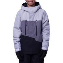 686 Boys' Geo Insulated Jacket WHITEHEATHERCOLORBLOCK