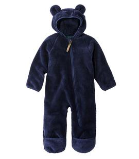 LL Bean Infants' Hi-Pile Fleece Bunting BRIGHTNAVY