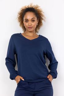 Soya Concept Women's Banu V-Neck Top BLUEIRIS