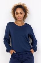 Soya Concept Women's Banu V-Neck Top BLUEIRIS