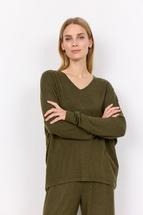 Soya Concept Women's Biara V-Neck Top OLIVEHEATHER