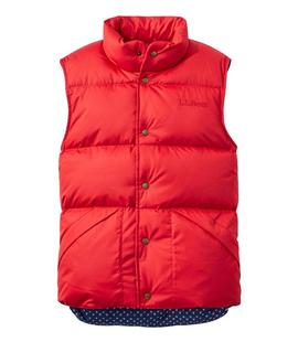 L.L. Bean Unisex Bean's Trail Model Down Vest '82 DARKRED