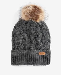 Barbour Women's Penshaw Cable-Knit Beanie CHARCOAL