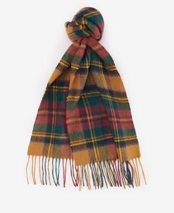 Barbour New Check Tartan Scarf HARVESTGOLD