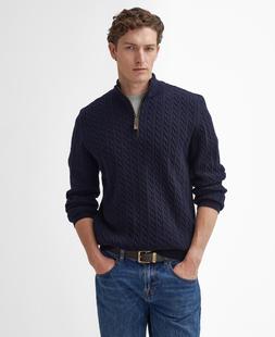 Barbour Men's Ramsden Half-Zip Jumper NAVY