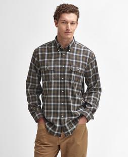 Barbour Men's Penrice Regular Long-Sleeved Shirt NAVYMARL