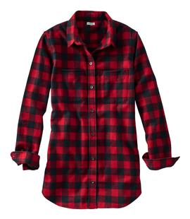 L.L. Bean Women's Scotch Plaid Flannel Shirt, Tunic ROBROY