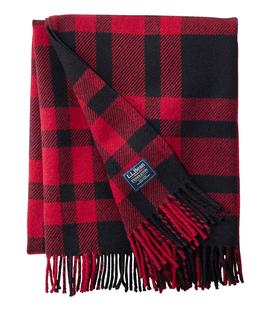 L.L. Bean Washable Wool Throw, Plaid 54