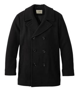 L.L. Bean Men's Wool Peacoat DARKNAVY