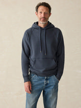 Faherty Men's High Standard Fleece Hoodie BLUENIGHTS