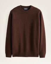 Pendleton Men's Shetland Collection Sweater ESPRESSOHEATHER