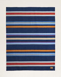 Pendleton Bridger Stripe Wool Throw NAVY