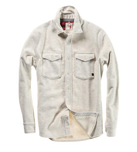 Relwen Pique Fleece Workshirt CHALK