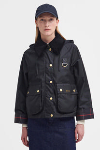 Barbour Reighton Spey Waxed Jacket BLACK/CLASSIC