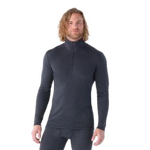 Smartwool Men's Classic Thermal Merino Base Layer 1/4 Zip CHARCOALHEATHER