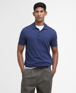 Barbour Buston Knitted Polo Shirt NAVY